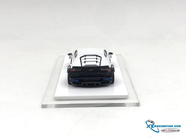 Xe Mô Hình LB-Performance Lamborghini Huracan Yezzy 1:64 Liberty Walk ( Trắng viền Đen )