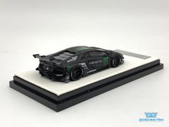 Xe mô hình Lamborghini Liberty Walk LB-Works LP 700 Aventador 2.0 1:64 Timothy & Pierre ( Đen Monster )