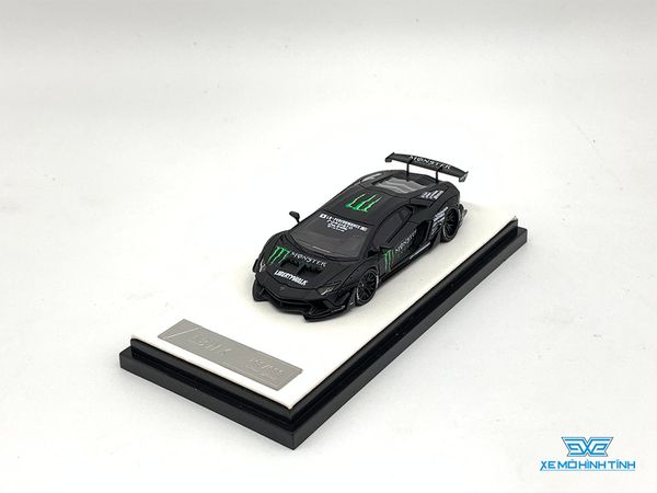 Xe mô hình Lamborghini Liberty Walk LB-Works LP 700 Aventador 2.0 1:64 Timothy & Pierre ( Đen Monster )