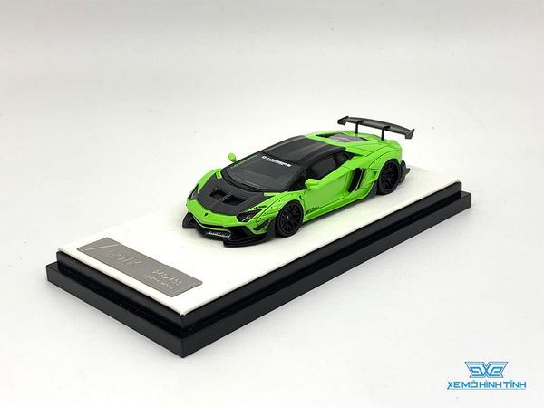 Xe Mô Hình LB-Performance Lamborghini Aventador 2.0 Limited 499pcs 1:64 Liberty Walks ( Xanh Chuối )