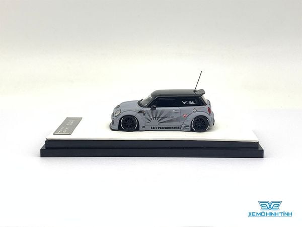 Xe Mô Hình Mini Cooper LB Works 1:64 Timothy & Pierre ( Xám )