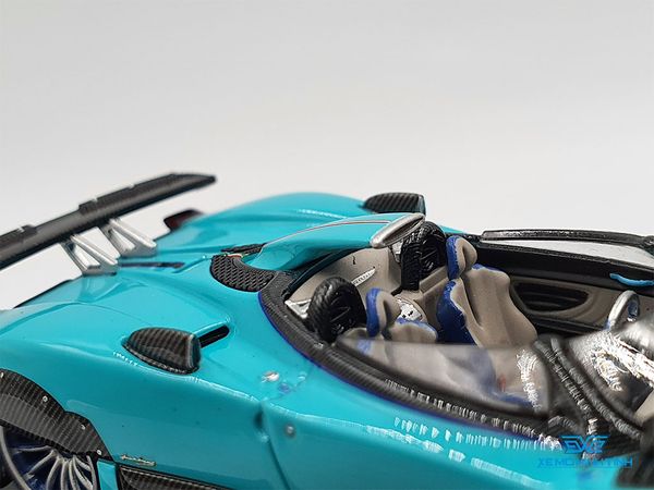 Xe Mô Hình Pagani Zonda 1:64 LCD Models ( Xanh Ngọc )