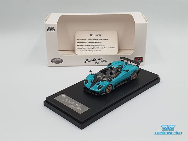 Xe Mô Hình Pagani Zonda 1:64 LCD Models ( Xanh Ngọc )