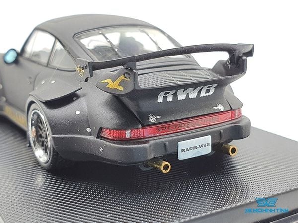 Xe Mô Hình Porsche 930 3.8 Type Wing 1:64 Model Collect ( Đen Nhám )