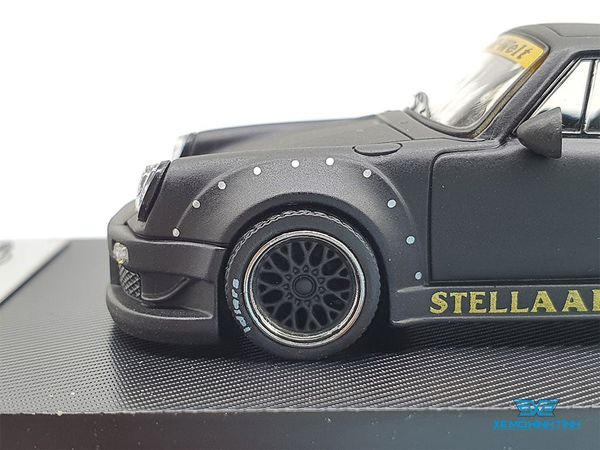 Xe Mô Hình Porsche 930 3.8 Type Wing 1:64 Model Collect ( Đen Nhám )