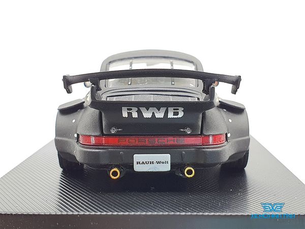 Xe Mô Hình Porsche 930 3.8 Type Wing 1:64 Model Collect ( Đen Nhám )