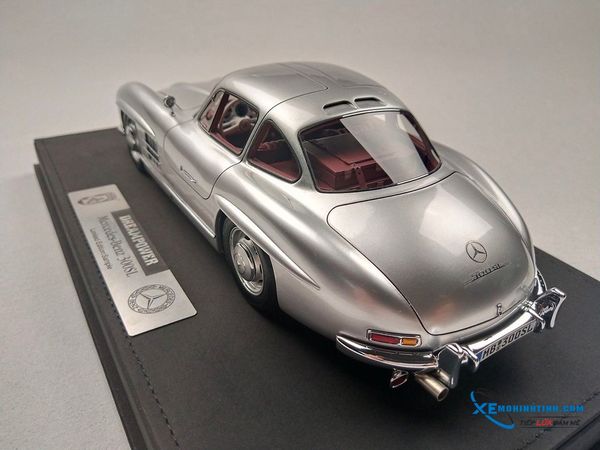 Xe Mô Hình Mercedes-Benz 300SL Limited  #44 1:18 DreamPower ( Bạc )