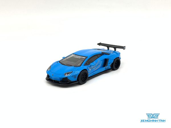 Xe Mô Hình Lamborghini Aventador Liberty Walk LB-Works 1:64 MiniGT ( Xanh Dương )