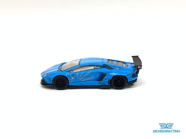 Xe Mô Hình Lamborghini Aventador Liberty Walk LB-Works 1:64 MiniGT ( Xanh Dương )