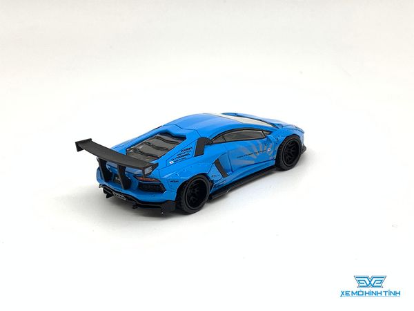 Xe Mô Hình Lamborghini Aventador Liberty Walk LB-Works 1:64 MiniGT ( Xanh Dương )