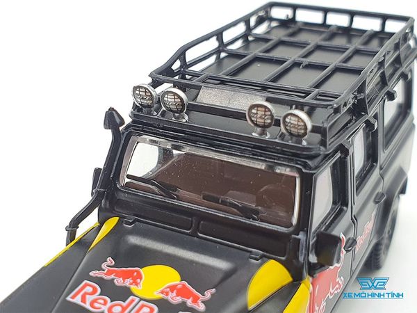 Xe Mô Hình Land Rover Defender 110 Red Bull LUKA LHD 1:64 Mini GT (Đen)