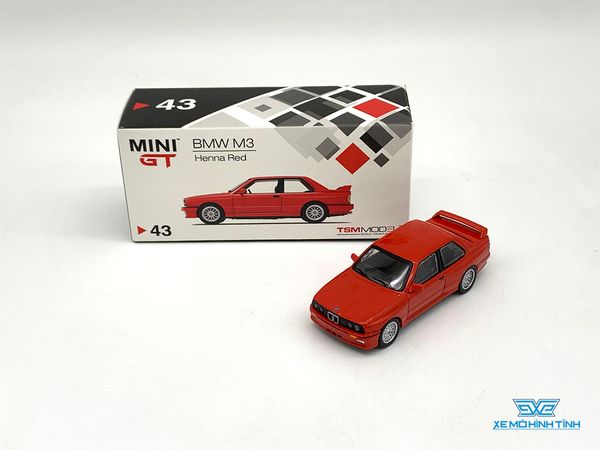 Xe Mô Hình BMW M3 E30 1:64 MiniGT ( Đỏ )