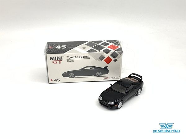 Xe Mô Hình Toyota Supra (JZA80) 1:64 MiniGT ( Đen )