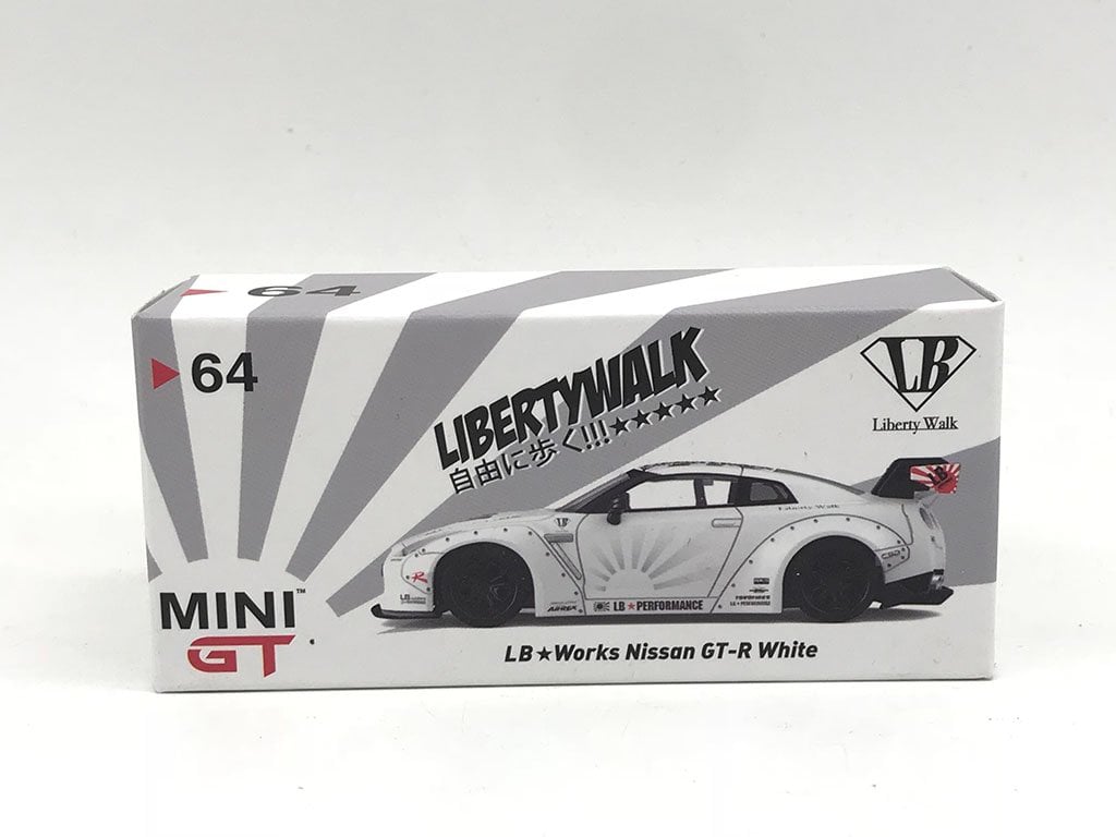 Xe Mô Hình LB*Works Nissan GT-R R35 1:64 MiniGt ( Trắng ) – Shop