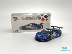 Xe Mô Hình Honda Acura NSX Gt3 #93 2017 IMSA Watkins Glen LHD 1:64 MiniGt ( Xanh )