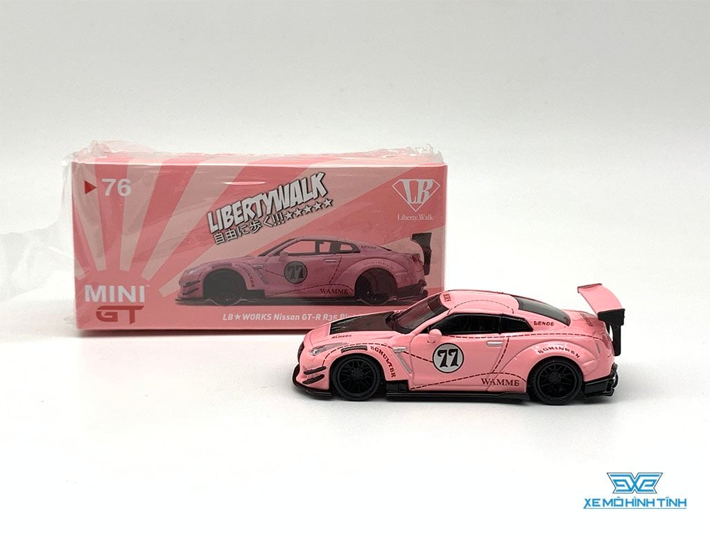MINIGT LB★WORKS Nissan GT-R R35 ピンク ピグ76 MINIGT.com – Welcome to the World of 1:64!