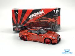 Xe mô hình Nissan GT-R R35 Liberty Works Type 1 Rear Wing Ver 1+2 1:64 MiniGT ( Đỏ )