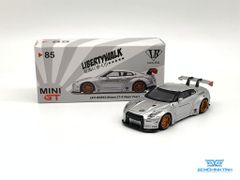 Xe Mô Hình LB*Works Nissan GT-R R35 Type 1 , Rear Wing ver 1 , Magic Pearl Taiwan Exclusive 1:64 MiniGT ( Trắng )