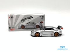 Xe Mô Hình LB*Works Nissan GT-R R35 Type 1 , Rear Wing ver 1 , Magic Pearl Taiwan Exclusive 1:64 MiniGT ( Trắng )