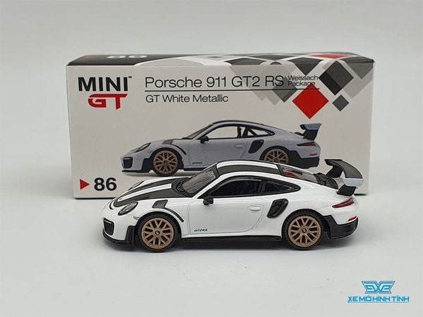 Xe Mô Hình Porsche 911 GT2 RS 1:64 MiniGT ( Trắng )