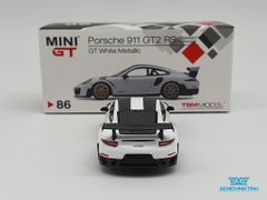Xe Mô Hình Porsche 911 GT2 RS 1:64 MiniGT ( Trắng )