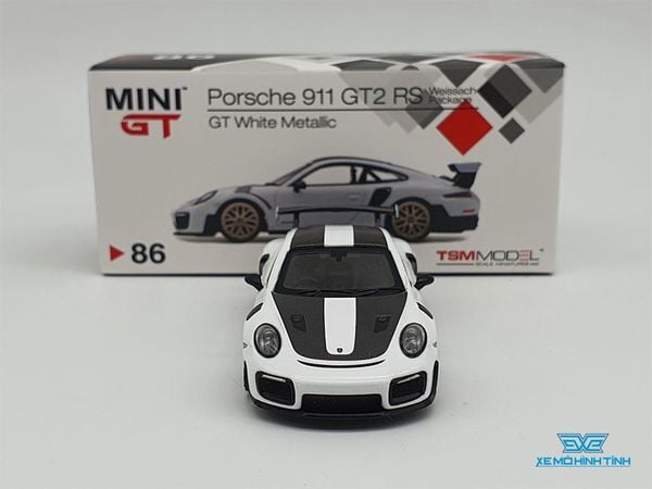 Xe Mô Hình Porsche 911 GT2 RS 1:64 MiniGT ( Trắng )