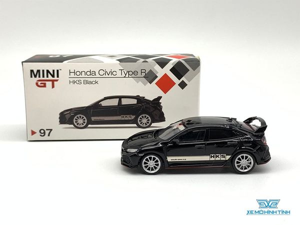 Xe Mô Hình Honda Civic Type R ( FK8 ) HKS 1:64 MiniGT ( Đen )