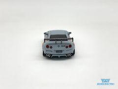 Xe Mô Hình Pandem Nissan GT-R (R35) GT Wing Rocaf Malataw Fighter LHD Taiwan Exclusive 1:64 MiniGT ( Xám )