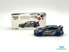 Xe Mô Hình Honda Civic Type R (Fk8) HKS 2018 Time Attack LHD 1:64 MiniGT ( Đen Xanh )