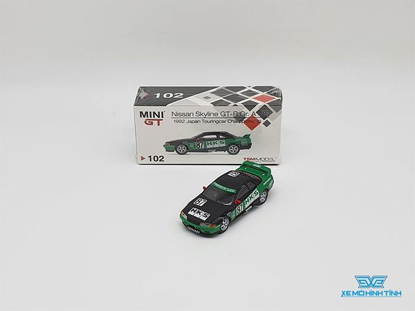 Xe Mô Hình Nissan Skyline GT-R Gr. A #87 1992 Japan Touringcar Championship RHD 1:64 MiniGT ( Xanh HKS #87 )