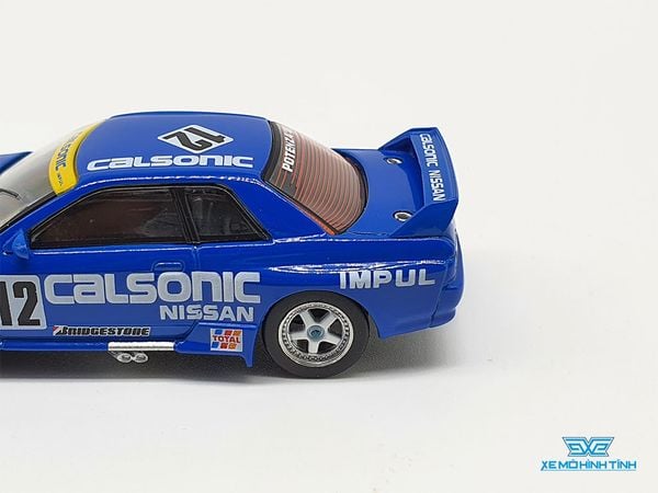 Xe Mô Hình Nissan Skyline GT-R ( R32 ) Gr.A #12 Calsonic 1993 Japan RHD 1:64 MiniGT ( Xanh Dương )