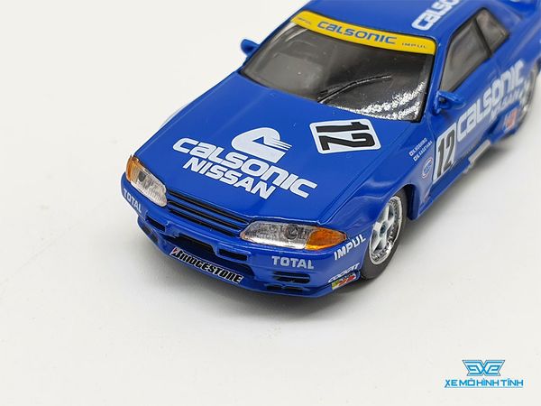 Xe Mô Hình Nissan Skyline GT-R ( R32 ) Gr.A #12 Calsonic 1993 Japan RHD 1:64 MiniGT ( Xanh Dương )