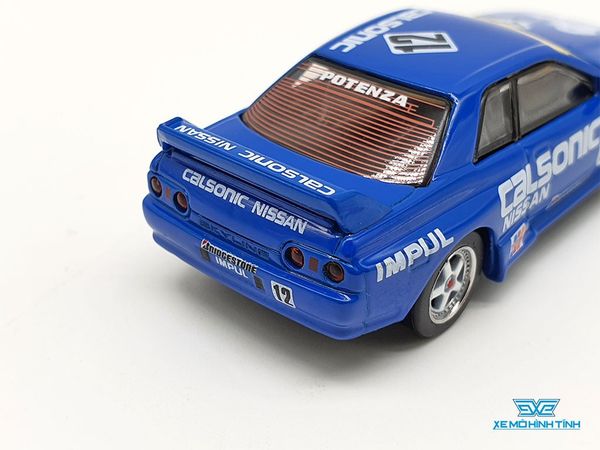 Xe Mô Hình Nissan Skyline GT-R ( R32 ) Gr.A #12 Calsonic 1993 Japan RHD 1:64 MiniGT ( Xanh Dương )