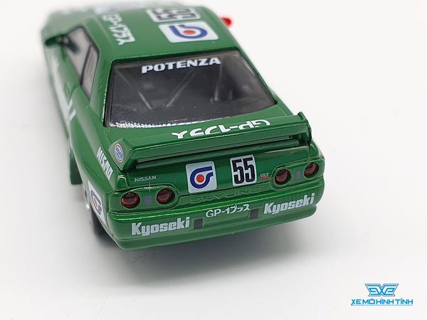 Xe Mô Hình Nissan Skyline GT-R (R32) GR.A #55 Kyoseki 1993 Japan Touringcar Championship RHD 1:64 Minigt ( Xanh )