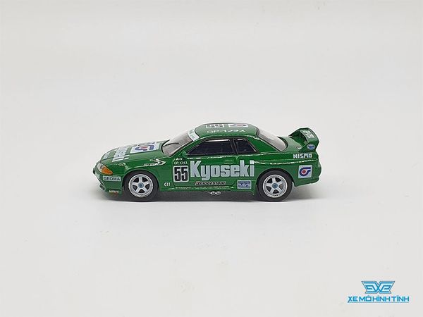Xe Mô Hình Nissan Skyline GT-R (R32) GR.A #55 Kyoseki 1993 Japan Touringcar Championship RHD 1:64 Minigt ( Xanh )