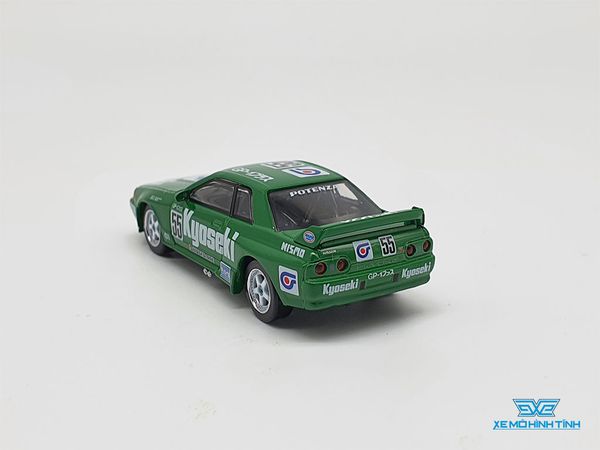 Xe Mô Hình Nissan Skyline GT-R (R32) GR.A #55 Kyoseki 1993 Japan Touringcar Championship RHD 1:64 Minigt ( Xanh )