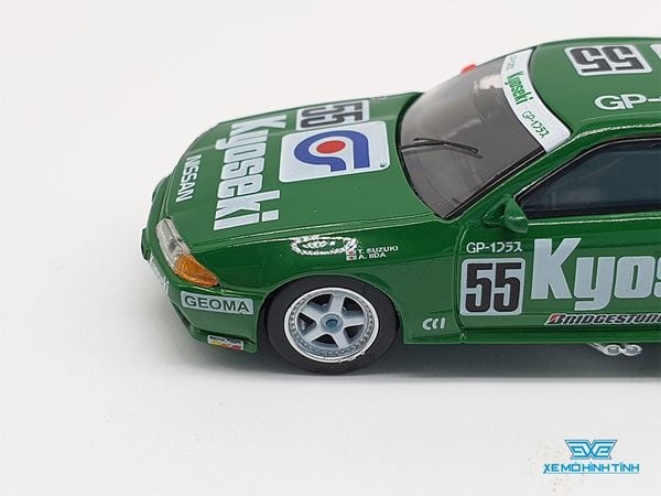 Xe Mô Hình Nissan Skyline GT-R (R32) GR.A #55 Kyoseki 1993 Japan Touringcar Championship RHD 1:64 Minigt ( Xanh )