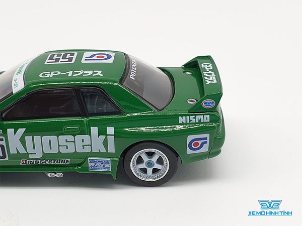 Xe Mô Hình Nissan Skyline GT-R (R32) GR.A #55 Kyoseki 1993 Japan Touringcar Championship RHD 1:64 Minigt ( Xanh )