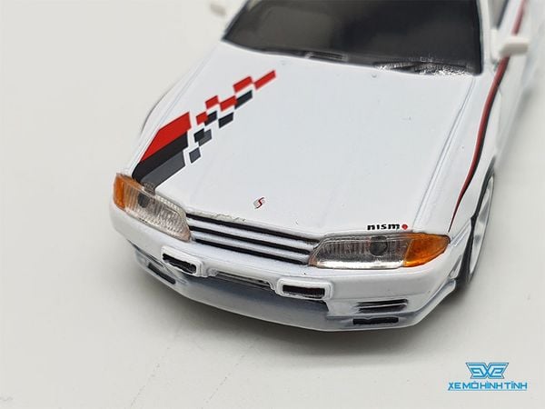 Xe Mô Hình Nissan Skyline GT-R (R32) Nismo S-Tune White RHD 1:64 MiniGT (Trắng)