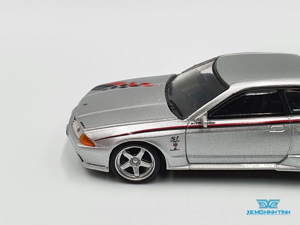 Xe Mô Hình Nissan Skyline GT-R 1:64 MiniGT ( Bạc )