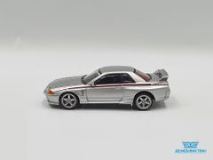 Xe Mô Hình Nissan Skyline GT-R 1:64 MiniGT ( Bạc )