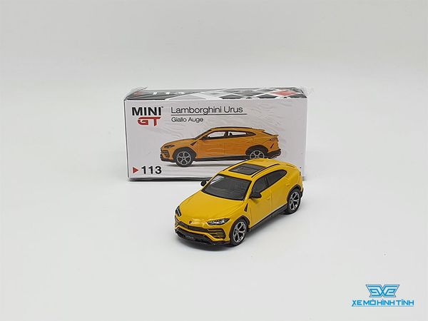 Xe Mô Hình Lamborghini Urus - Giallo Auge LHD 1:64 MiniGT ( Vàng )