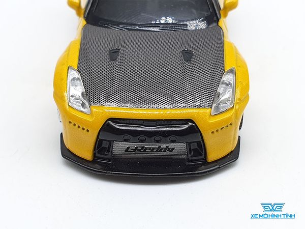 Xe Mô Hình Nissan Pandem  GT-R LHD 1:64 MiniGT ( Vàng )