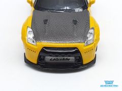 Xe Mô Hình Nissan Pandem  GT-R LHD 1:64 MiniGT ( Vàng )