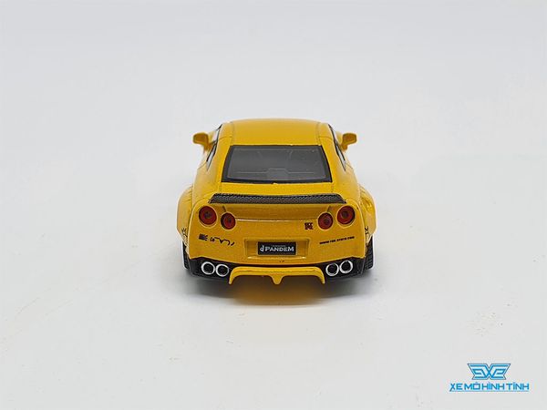 Xe Mô Hình Nissan Pandem  GT-R LHD 1:64 MiniGT ( Vàng )