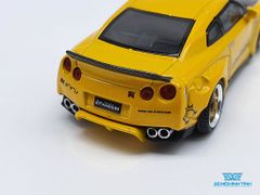 Xe Mô Hình Nissan Pandem  GT-R LHD 1:64 MiniGT ( Vàng )