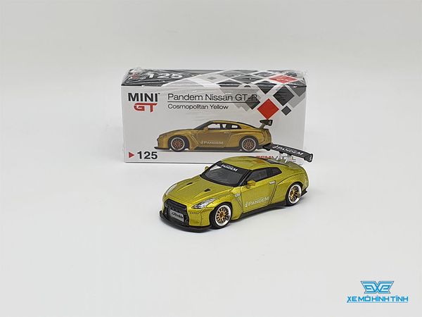 Xe Mô Hình Nissan Pandem GT-R Cosmopolitan 1:64 MiniGT ( Vàng )