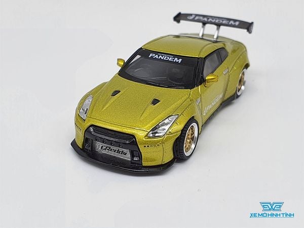 Xe Mô Hình Nissan Pandem GT-R Cosmopolitan 1:64 MiniGT ( Vàng )