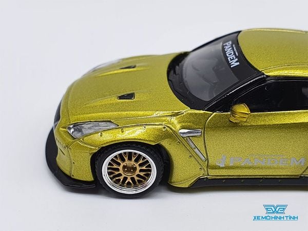 Xe Mô Hình Nissan Pandem GT-R Cosmopolitan 1:64 MiniGT ( Vàng )