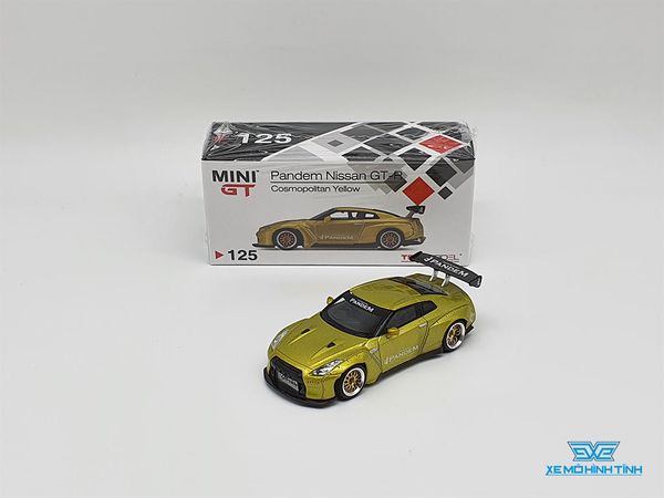 Xe Mô Hình Nissan Pandem GT-R Cosmopolitan 1:64 MiniGT ( Vàng )